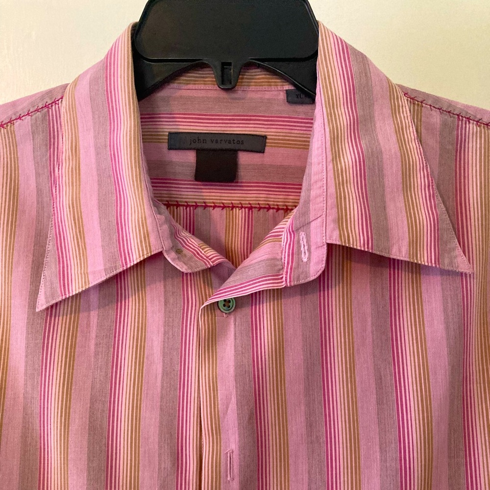 John Varvatos Striped Men's Shirt XL